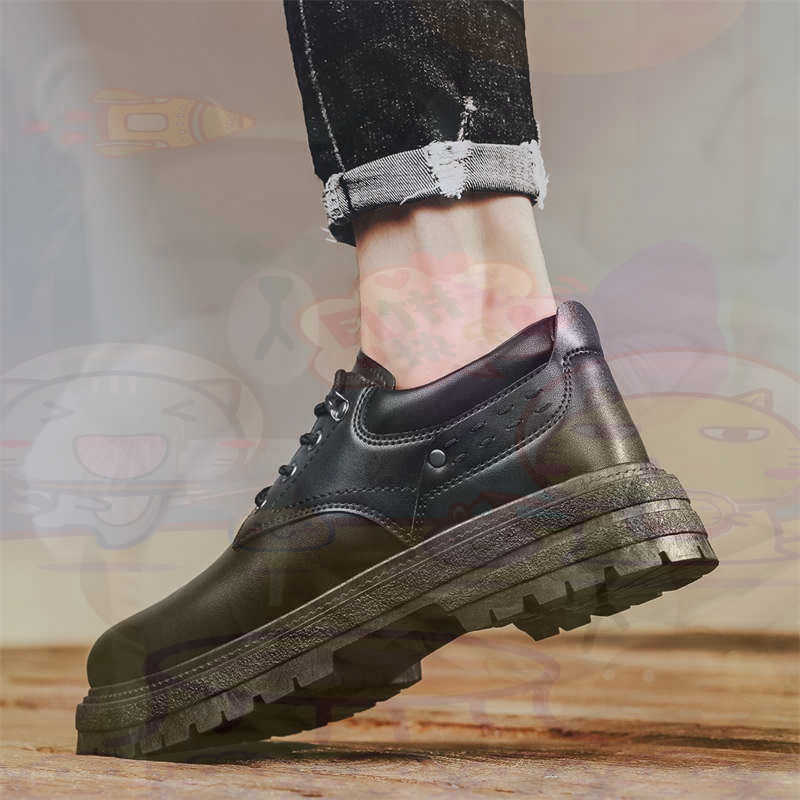 Street Fashion For Short Guys - Dark Natural หนังแฟชั่น Trainers เทนนิสรองเท้าผ้าใบผู้ชายรองเท้าแฟชั่นรองเท้าผ้าใบคุณภาพกีฬาราคาต่ําสุขภาพ
