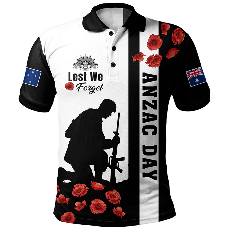 Lest เราลืม Anzac Day เสื้อโปโ - Street Fashion Men 2025 บทวิจารณ์และราคา