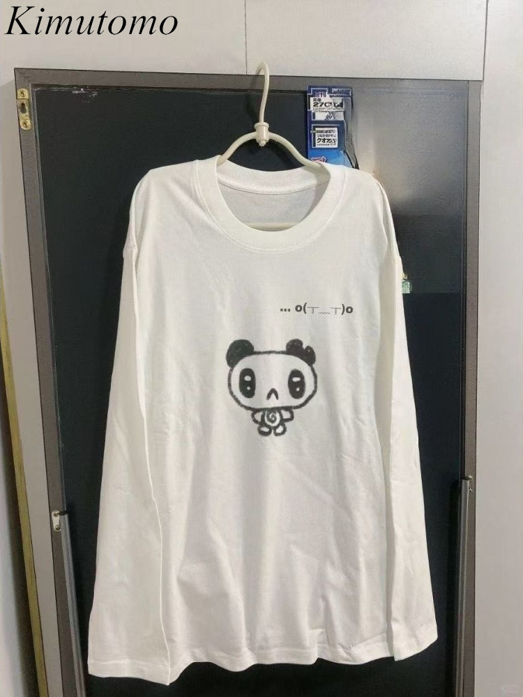 คิมูโตโมเสื้อยืดผู้หญิงการ์ตูน - Street Fashion Y2K บทวิจารณ์และราคา